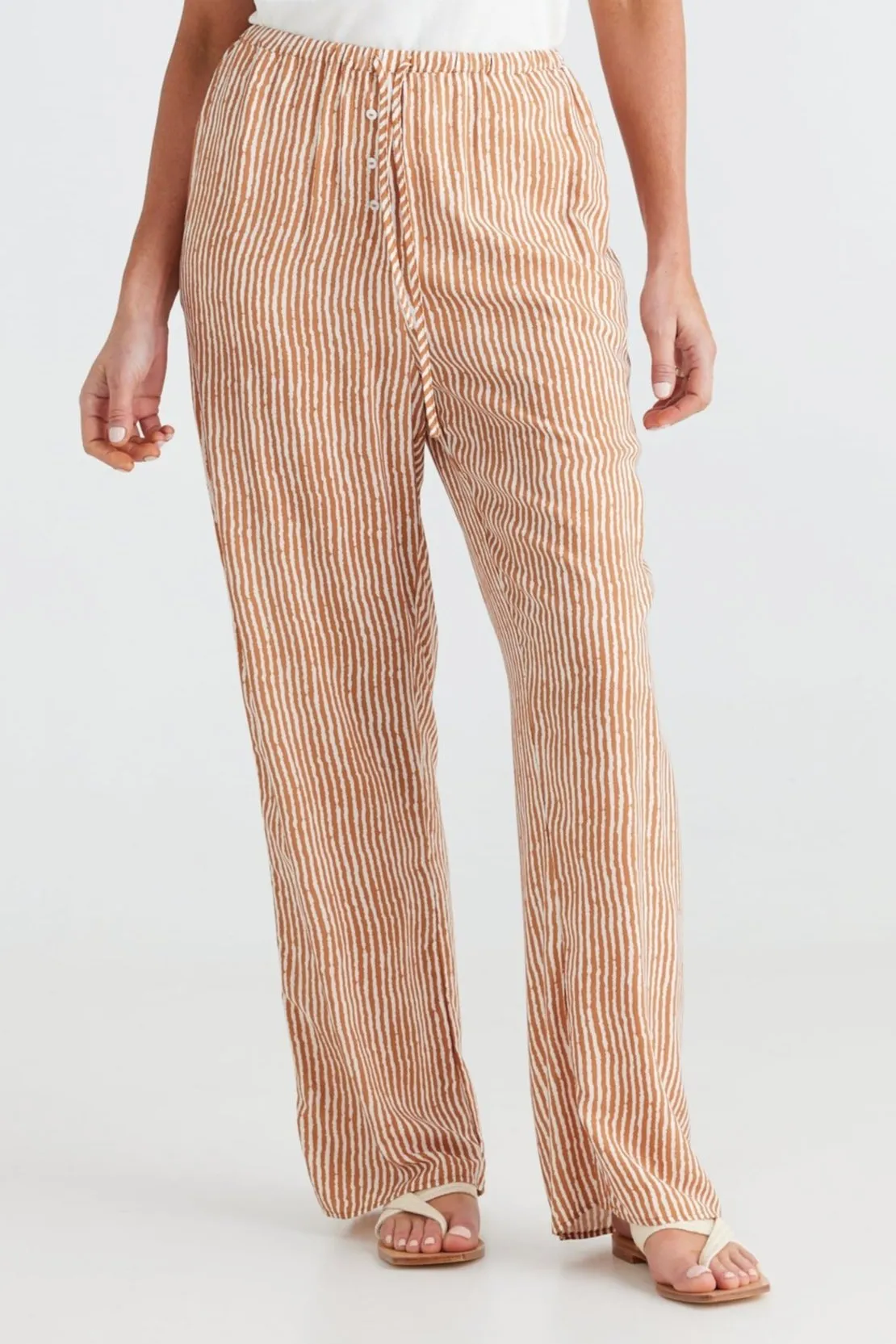 Second Valley Pants in Tan Stripe