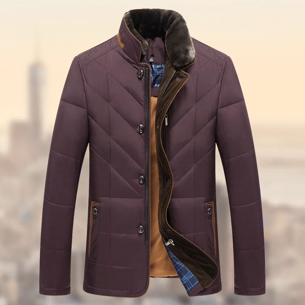 Sherpa-Lined Mountain Down Winter Coat