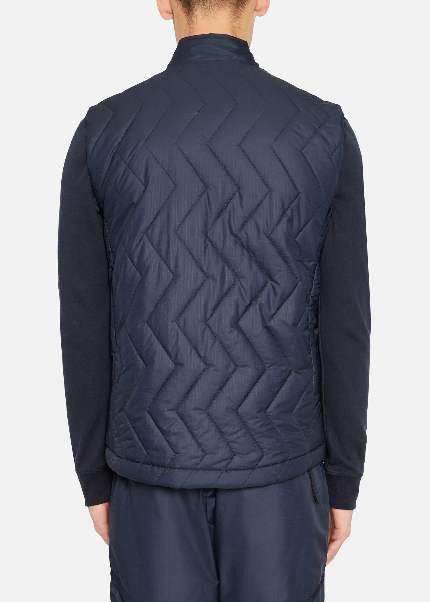 SI QUILTED GILET NAVY