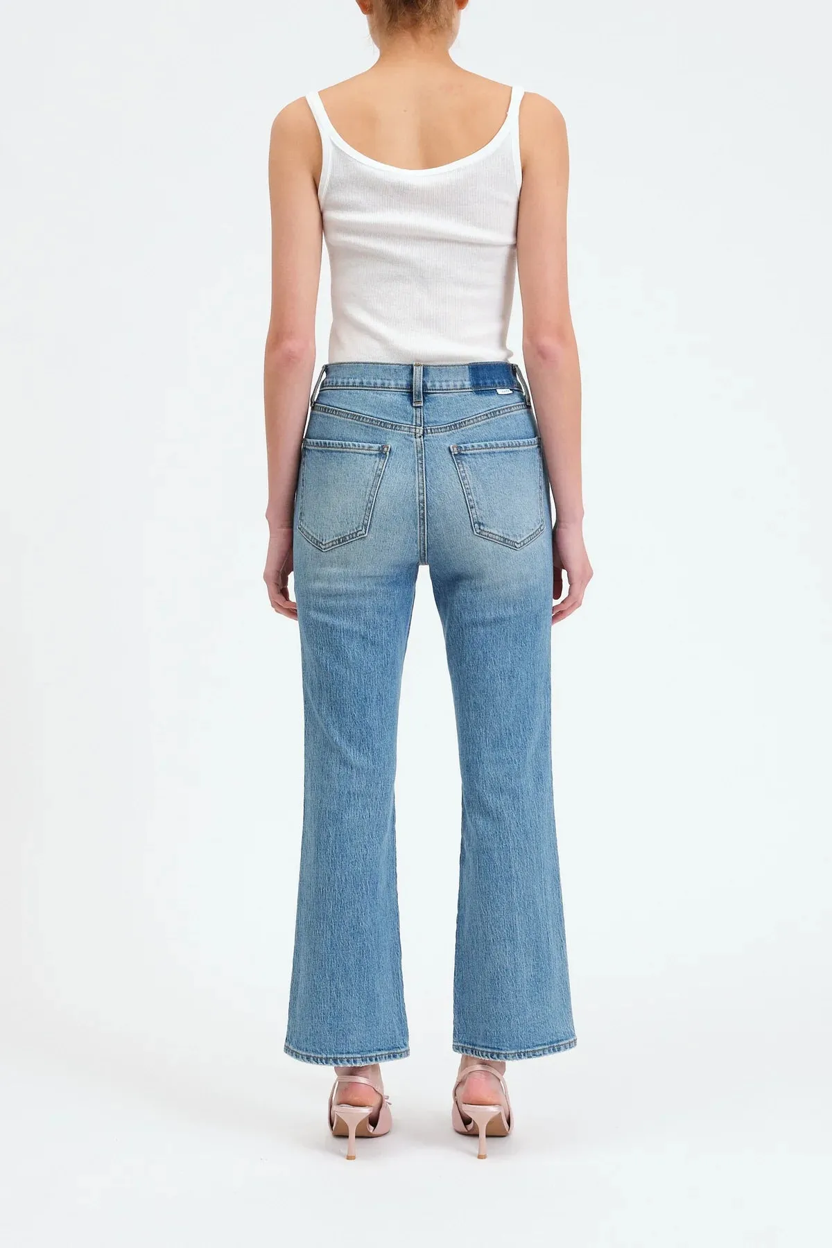 SOHO HIGH RISE ANKLE FLARE JEANS