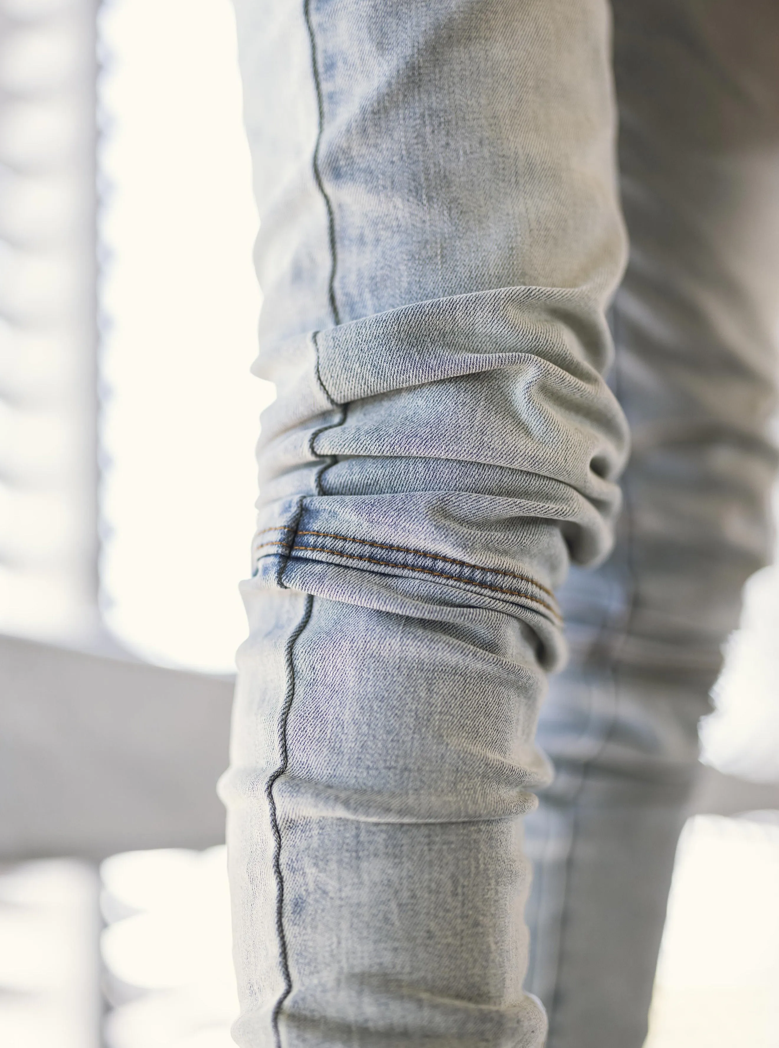 Sole et. Al Stacked Denim Jeans : Vintage Blue