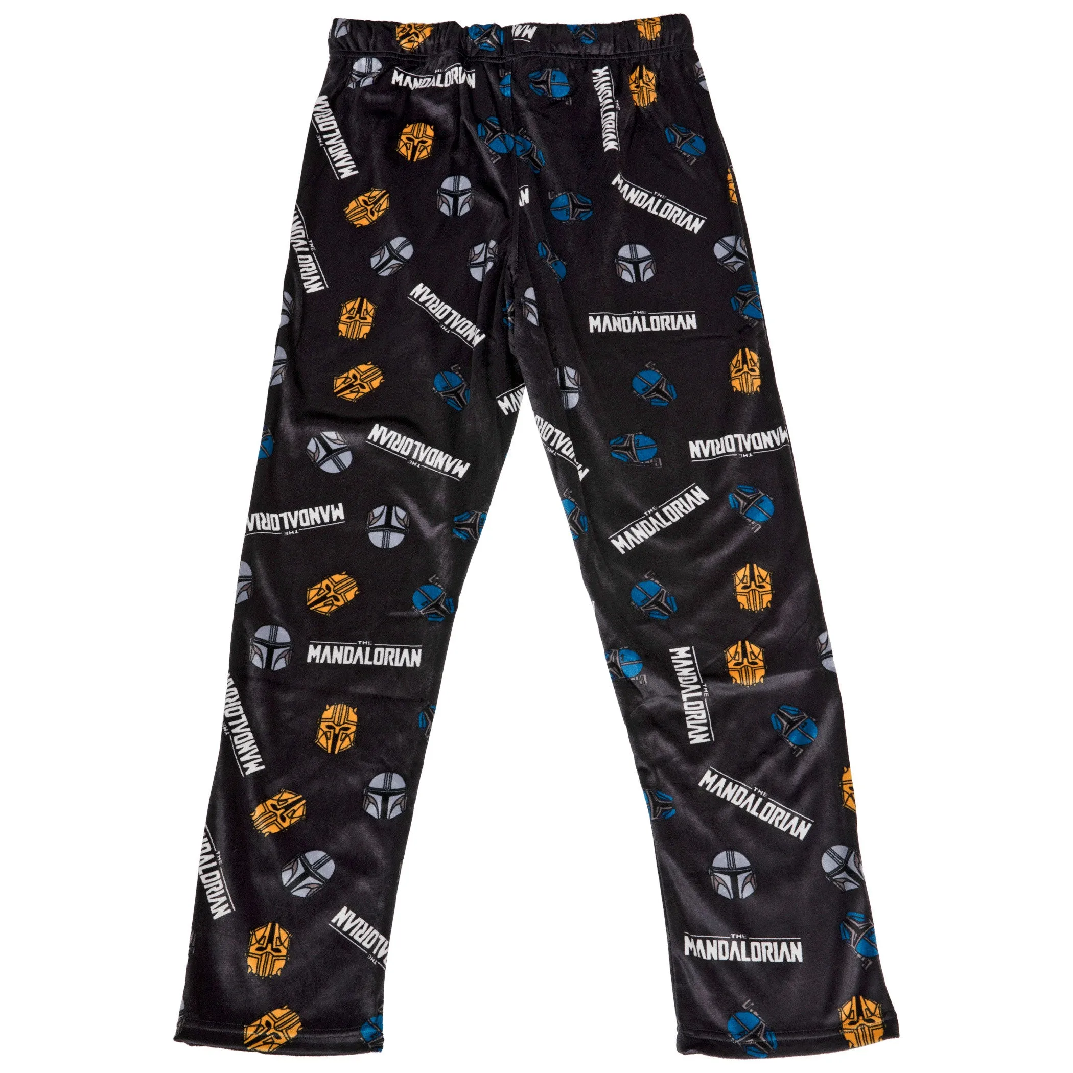 Star Wars The Mandalorian Helmets and Logo All Over Print Sleep Pants