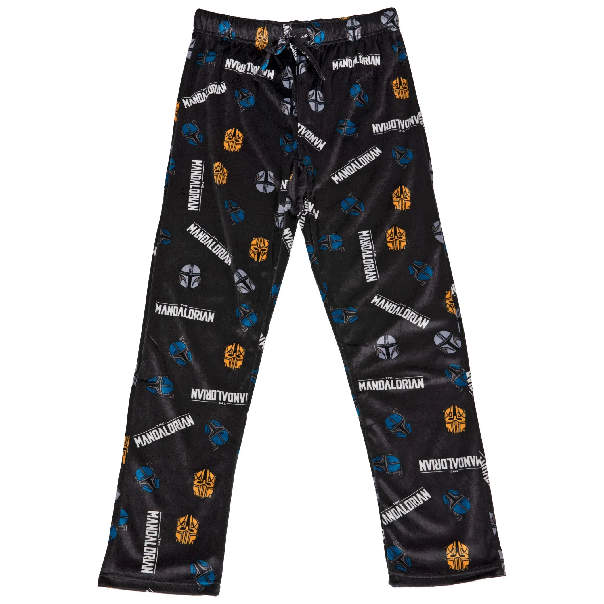 Star Wars The Mandalorian Helmets and Logo All Over Print Sleep Pants