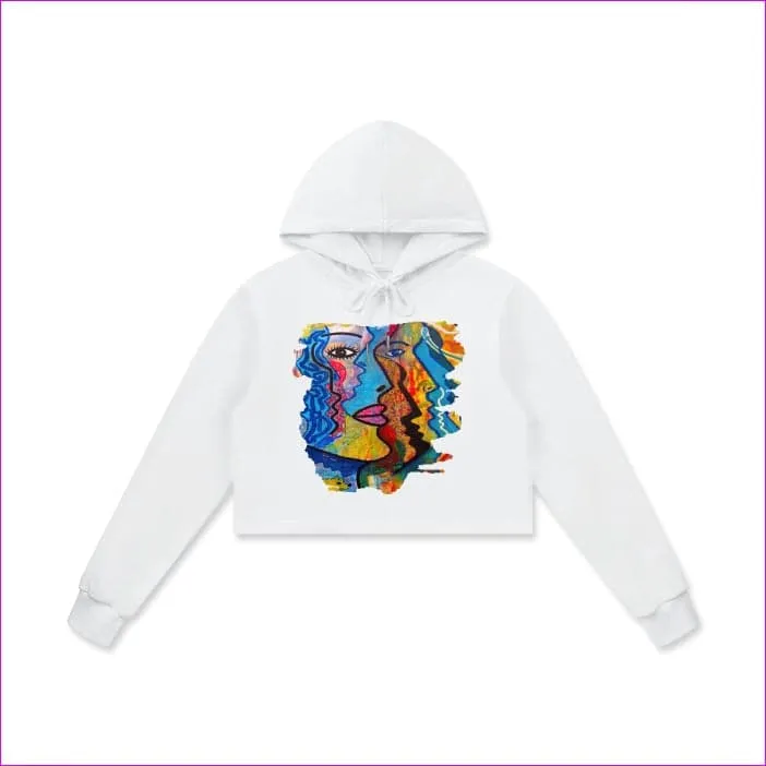 Street Art 2 Women's Cotton Cropped Hoodie - 4 colors