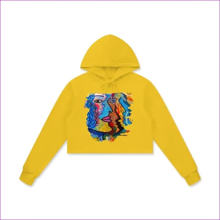 Street Art 2 Women's Cotton Cropped Hoodie - 4 colors