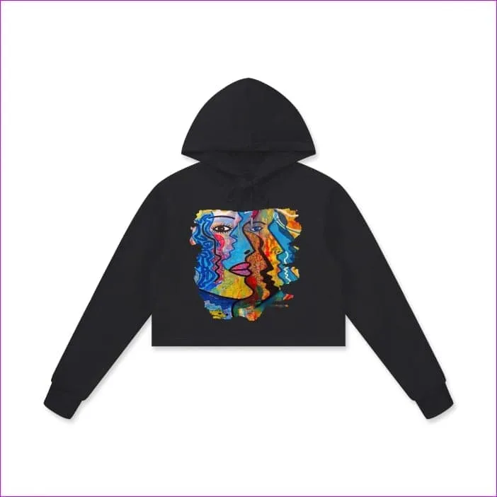 Street Art 2 Women's Cotton Cropped Hoodie - 4 colors