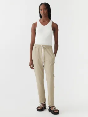 STRETCH TWILL TAPERED PANT - LIGHT TAN