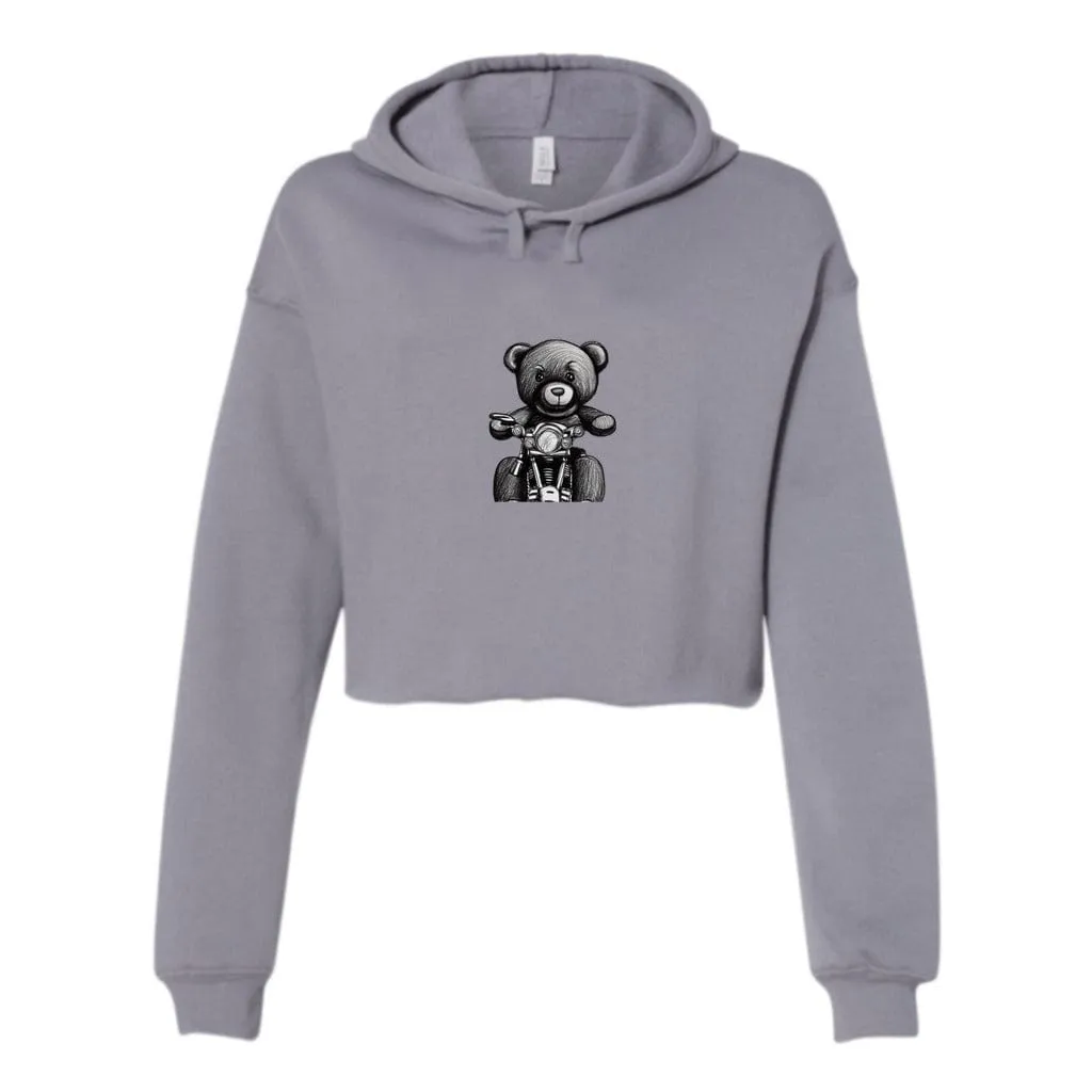 Teddy Ride Women's Cropped Fleece Hoodie