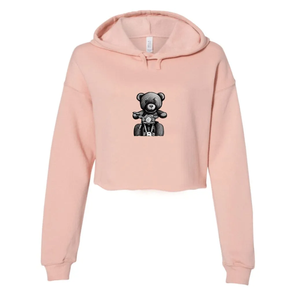 Teddy Ride Women's Cropped Fleece Hoodie