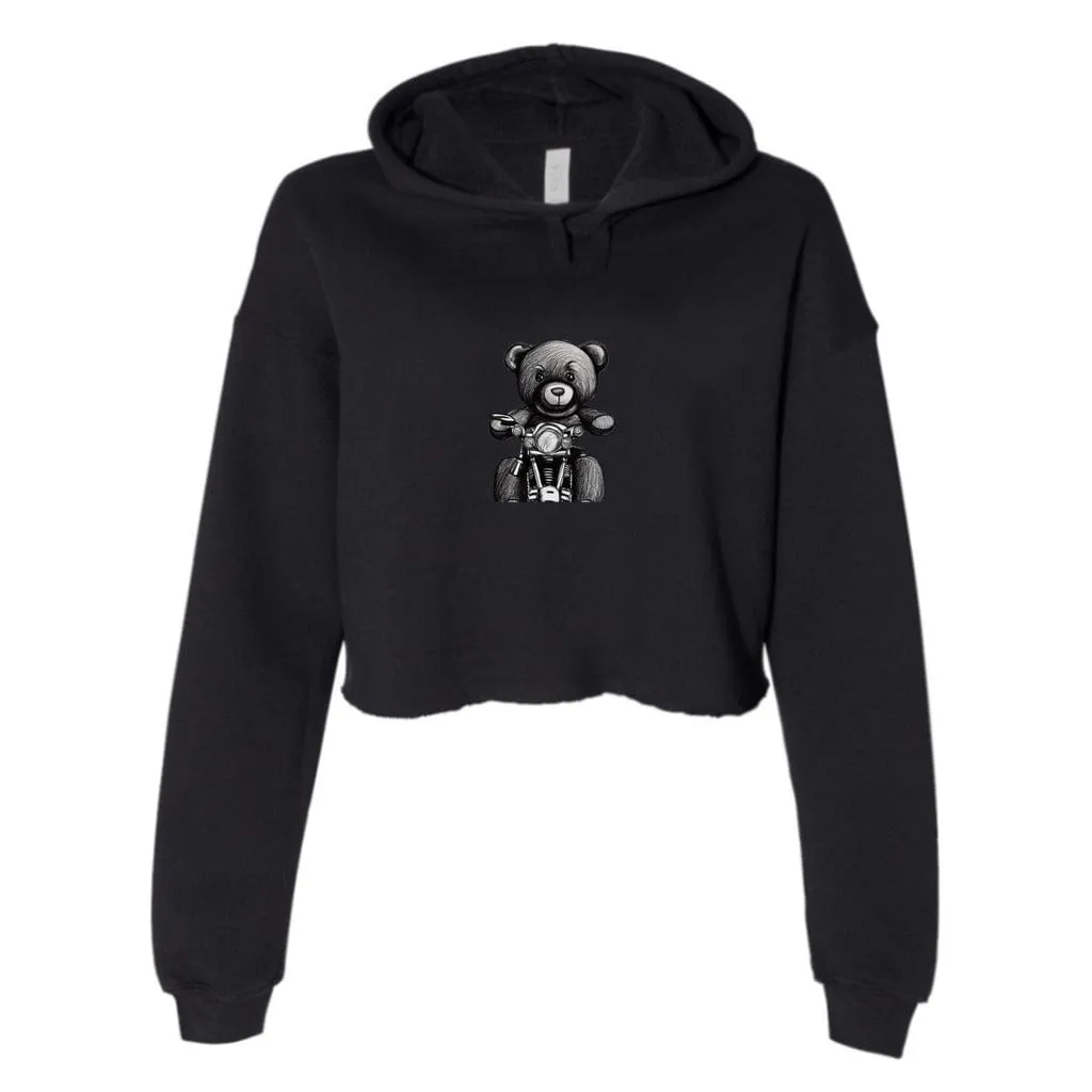 Teddy Ride Women's Cropped Fleece Hoodie