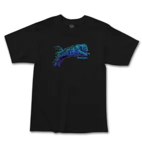 Thank You Tiger Drip T Shirt Black