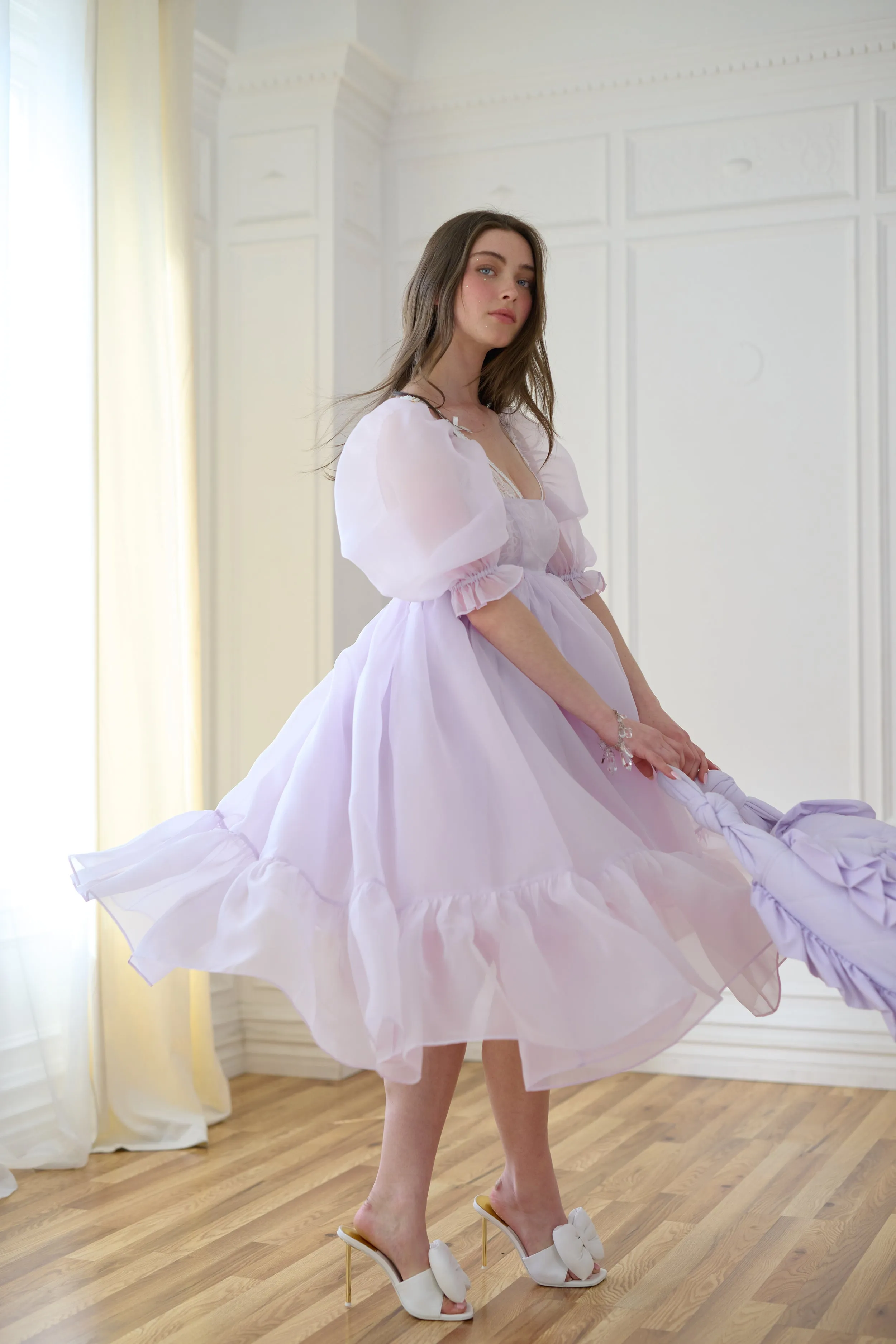 The Thunder Cloud French Puff Dress