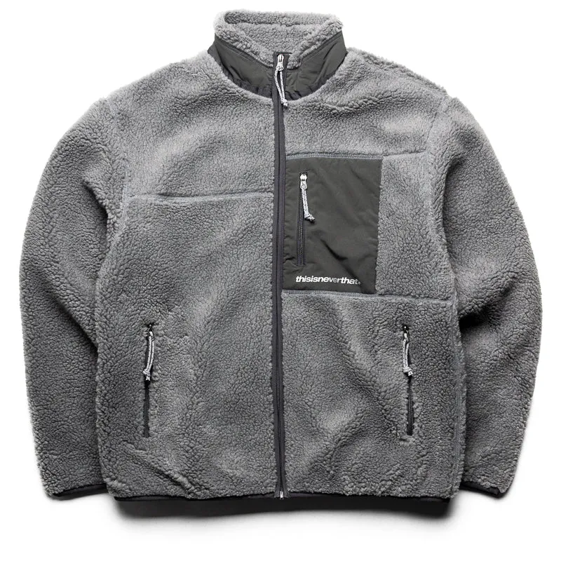 Thisisneverthat SP Sherpa  Fleece Jacket - Charcoal