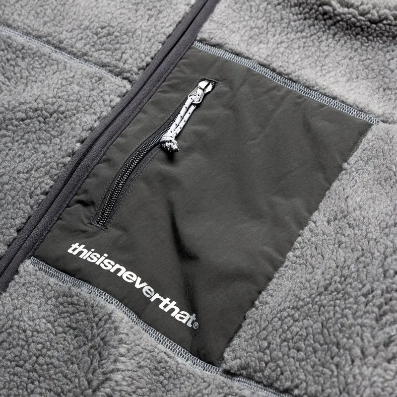 Thisisneverthat SP Sherpa  Fleece Jacket - Charcoal