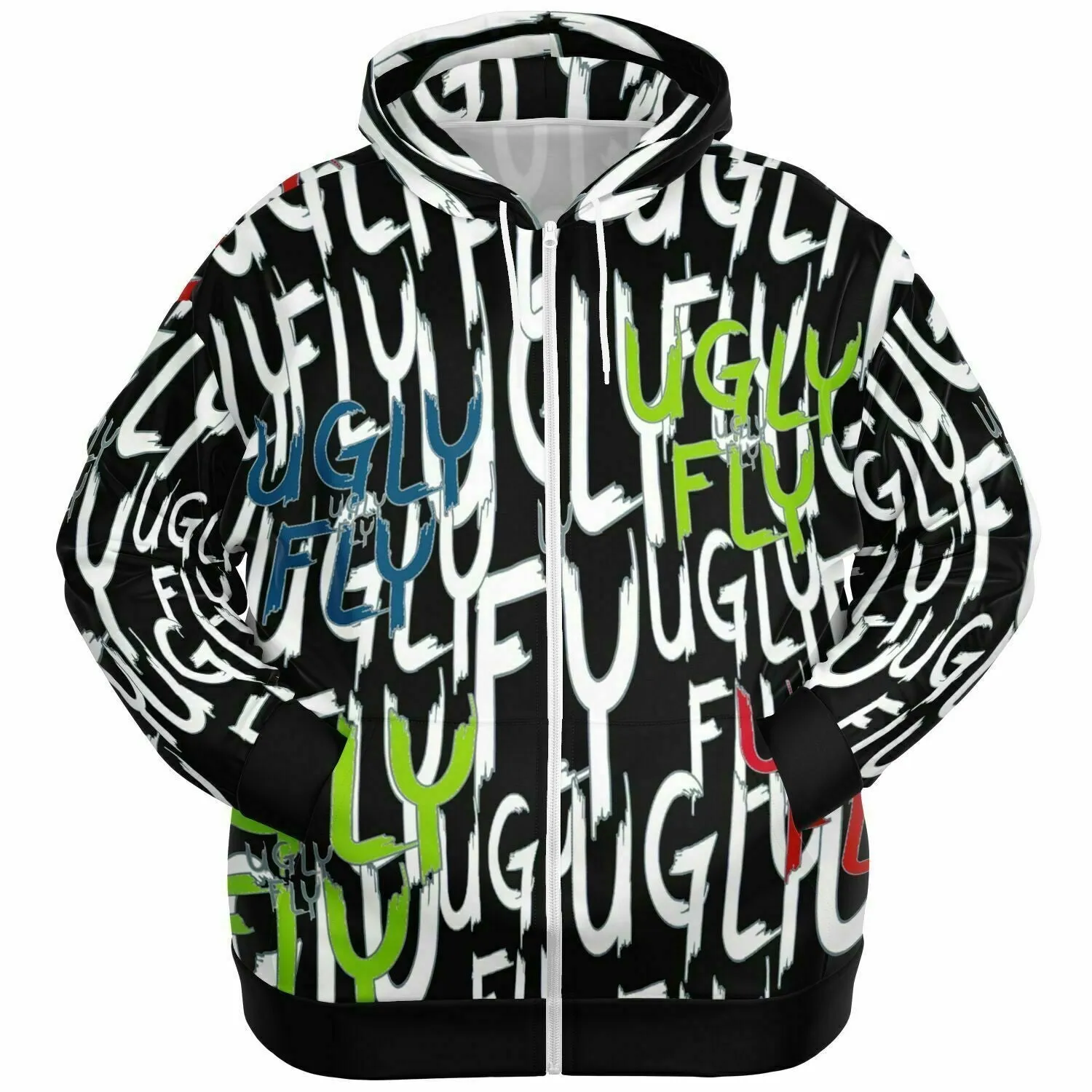 Ugly Fly Premium Fashion Voluptuous ( ) Plus-size Ziphoodie