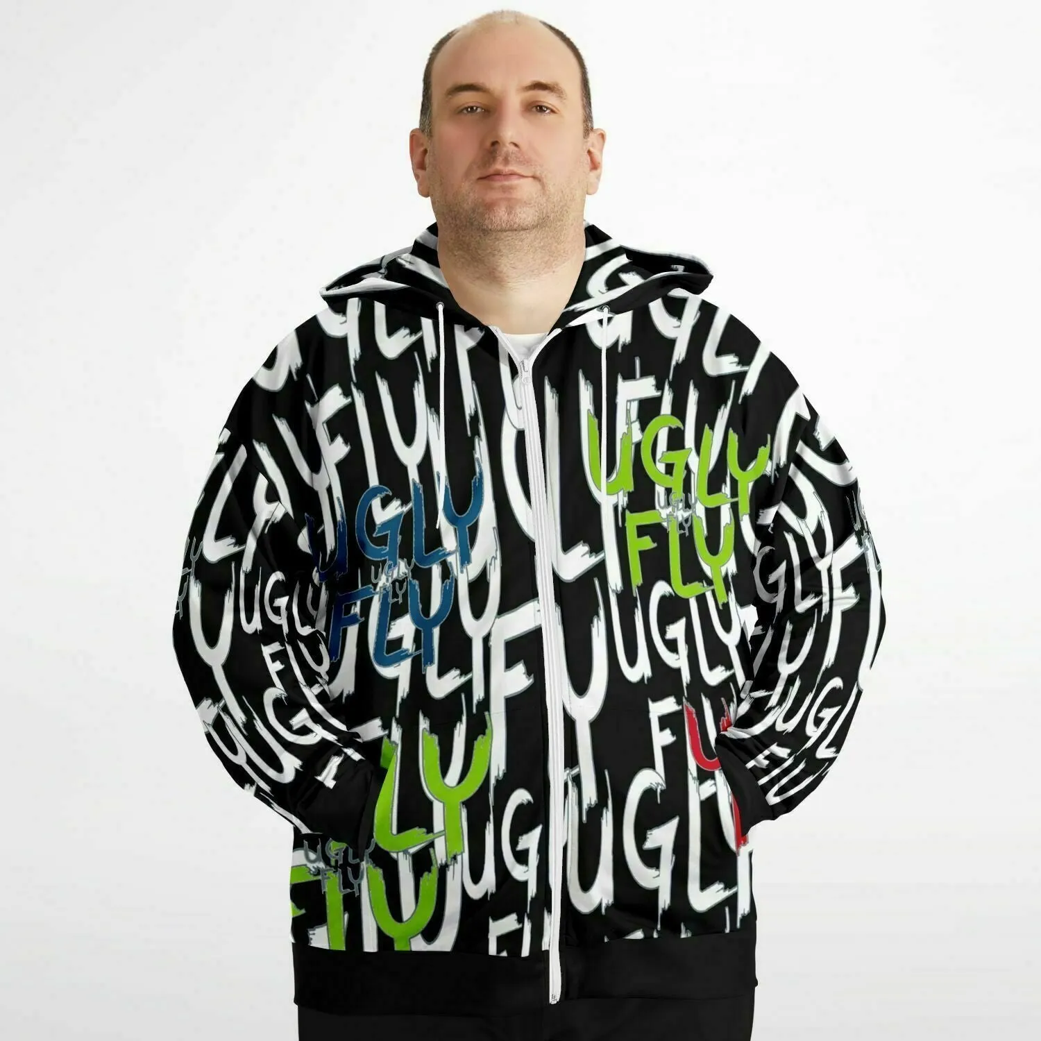 Ugly Fly Premium Fashion Voluptuous ( ) Plus-size Ziphoodie