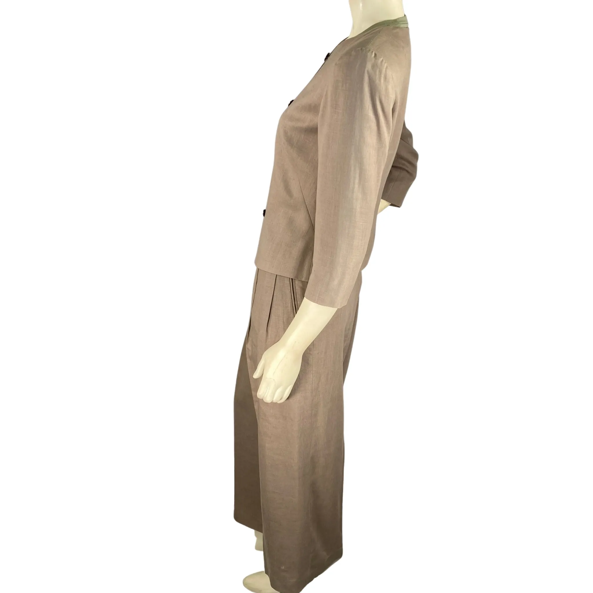 Vintage Tan Suit Set (M)