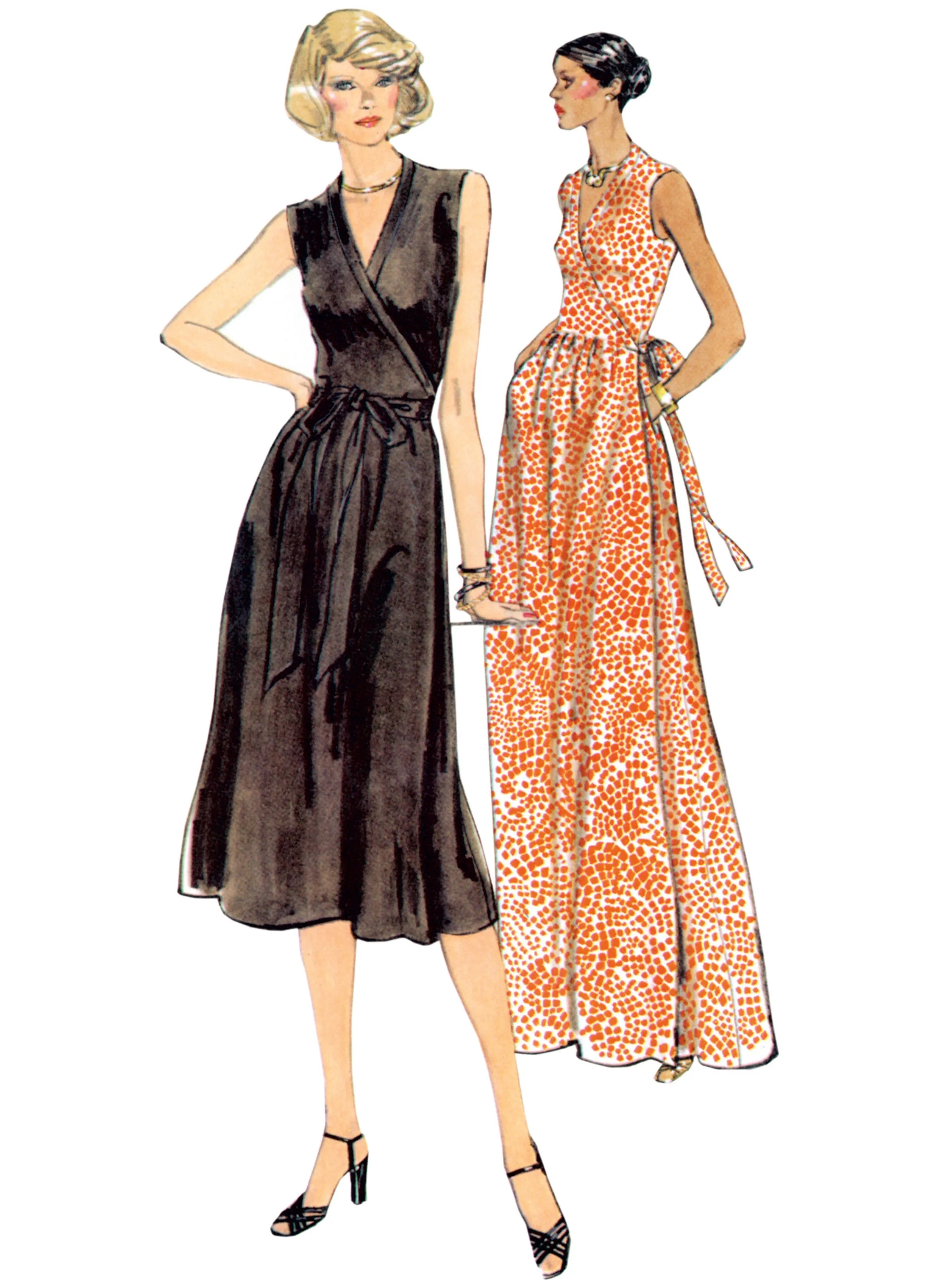 Vogue sewing pattern 2040 Front Wrap Dresses by Diane von Furstenberg