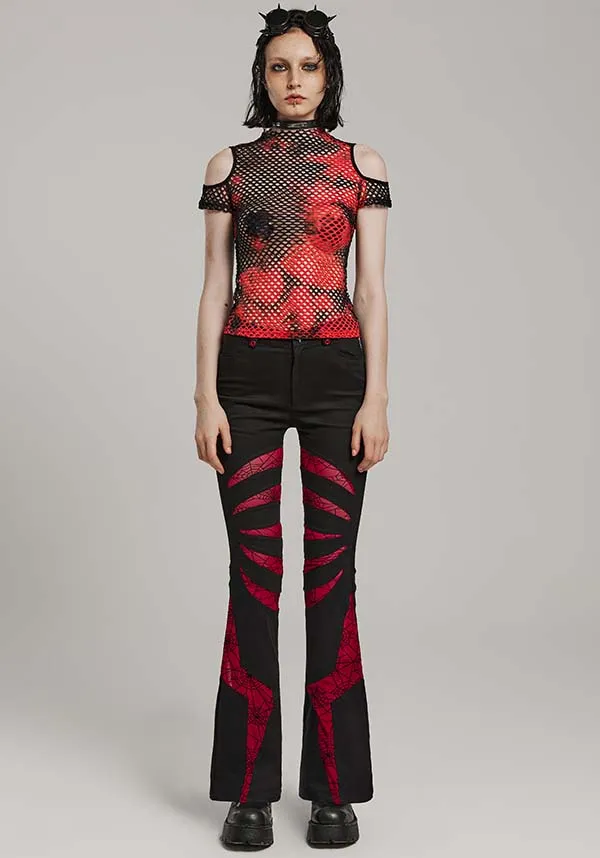 Webbed Angel [Black/Red] | FLARES*