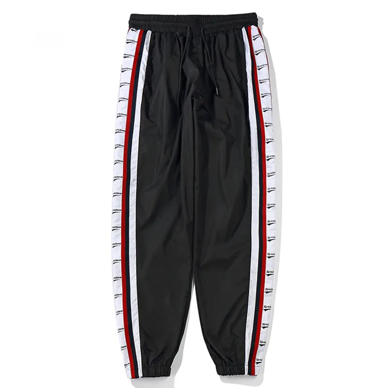 Wide Side Stripes Jogger Harajuku Style Men Casual Sweatpant