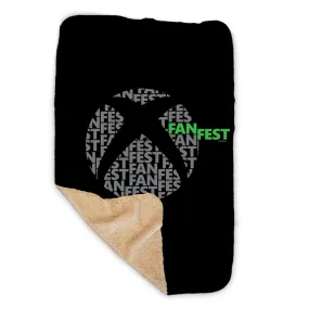 Xbox FanFest Wordmark Sphere Sherpa Blanket