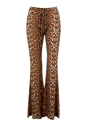 You Are Wild Leopard Print Flare Pants Bell Bottoms